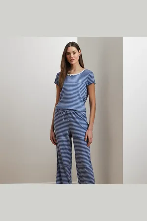 Ralph Lauren Pigiama in maglia a righe taglio corto