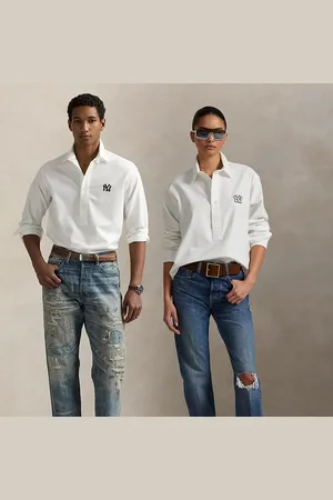 Ralph Lauren Camicia Oxford Yankees Lauren