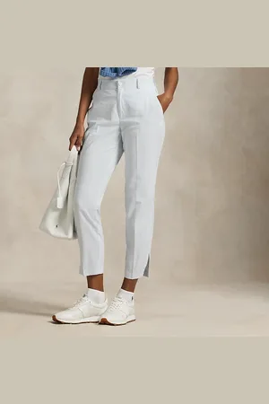Ralph Lauren Pantaloni tecnici 5 tasche in seersucker