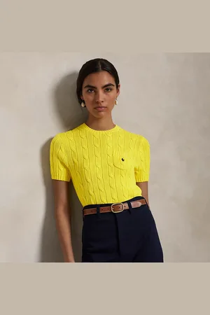 Ralph Lauren Maglia a maniche corte lavorata a trecce