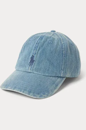 Ralph Lauren Cappellino denim di cotone indaco