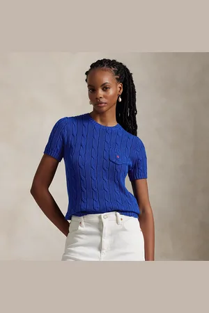 Ralph Lauren Maglia a maniche corte lavorata a trecce