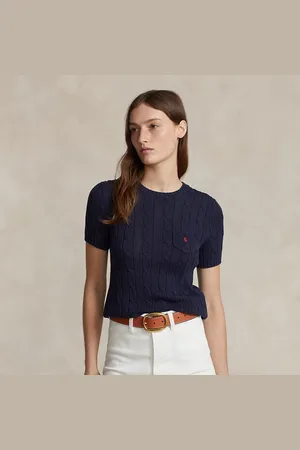 Ralph Lauren Maglia a maniche corte lavorata a trecce