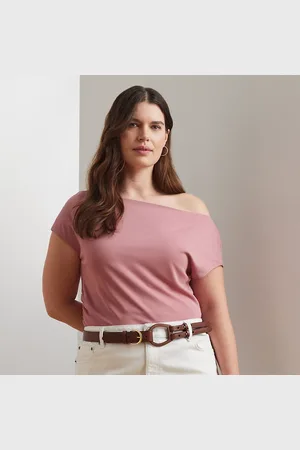 Ralph Lauren Taglie Plus - Maglia a spalle scoperte in jersey