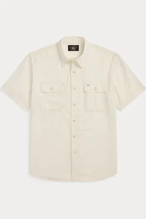 Ralph Lauren Camicia in tessuto con dettagli cimosa