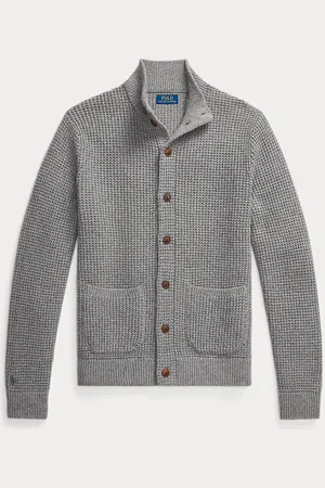 Ralph Lauren Cardigan in lana e cotone a nido d