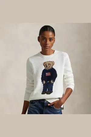 Ralph Lauren Maglia Polo Bear in cotone e lino