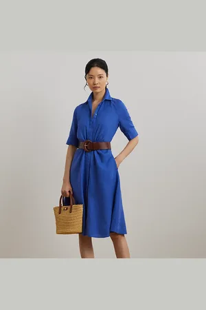 Ralph Lauren Petite - Chemisier in lino con chiusura con lacci