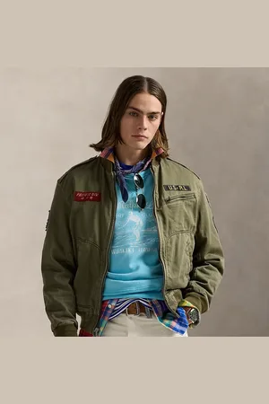 Ralph Lauren Giacca da aviatore in rasatello