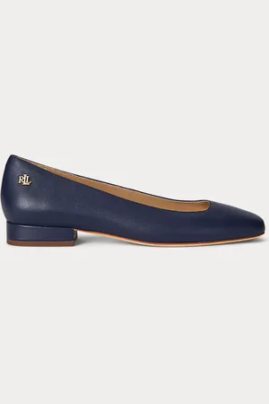 Ralph Lauren Ballerine Emellie in cuoio nappa