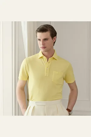 Ralph Lauren Polo in piqué lavato Custom Slim-Fit