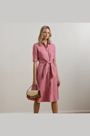 Ralph Lauren Chemisier in lino con chiusura con lacci