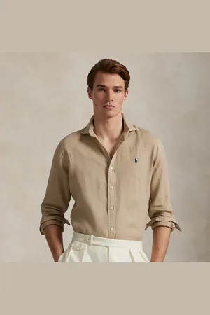 Ralph Lauren Camicia in lino Custom-Fit