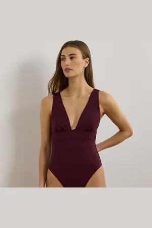Ralph Lauren Costume intero con bande e scollo a V