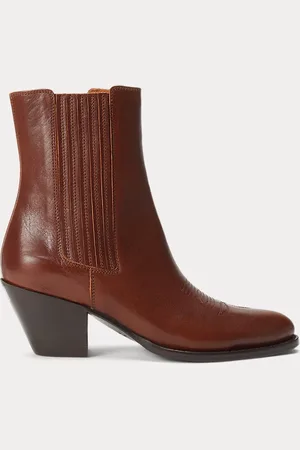 Ralph Lauren Stivali western Chelsea in pelle