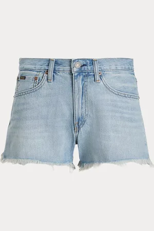 Ralph Lauren Short sfrangiati in denim