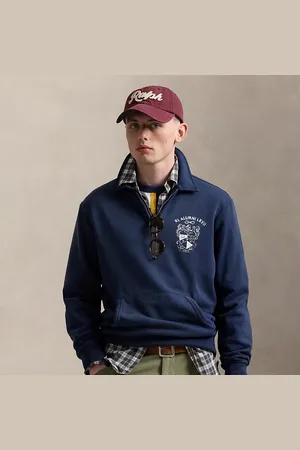 Ralph Lauren Felpa con cerniera e grafica