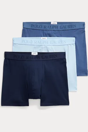 Ralph Lauren Tre paia di boxer in cotone stretch