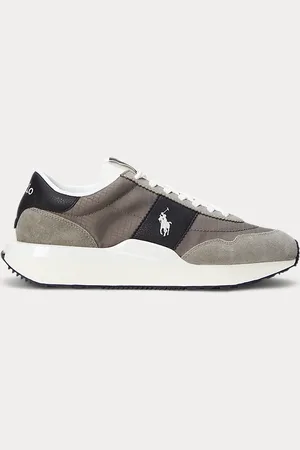 Ralph Lauren Sneaker Train 89 in camoscio e Oxford
