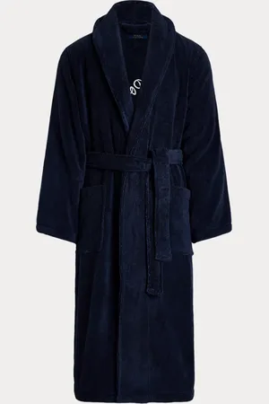 Ralph Lauren Accappatoio in spugna con logo ricamato