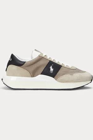 Ralph Lauren Sneaker Train 89 in camoscio e Oxford