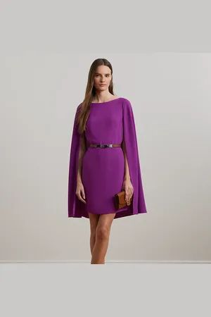 Ralph Lauren Abito in georgette con mantella