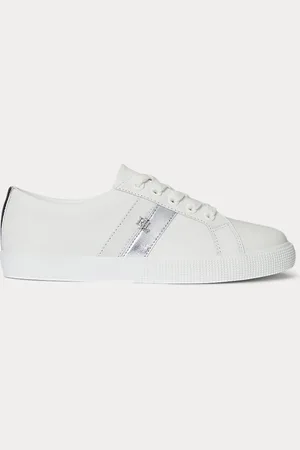 Ralph Lauren Sneaker Janson II in pelle metallizzata
