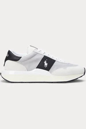 Ralph Lauren Sneaker Train 89 in camoscio e Oxford