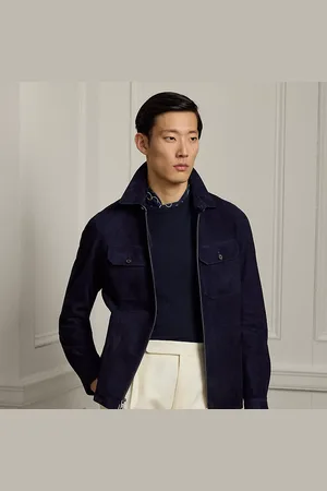 Ralph Lauren Giacca a camicia in camoscio