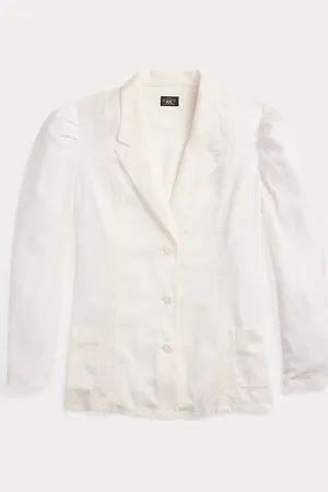 Ralph Lauren Giacca in lino e cotone con ricami