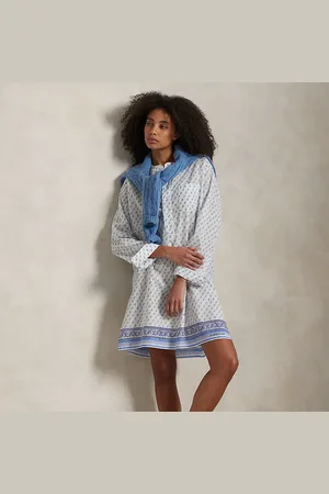 Ralph Lauren Camicia da notte in voile di cotone