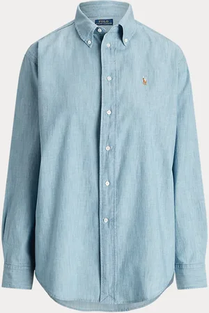 Ralph Lauren Camicia in chambray di cotone Big-Fit