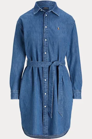 Ralph Lauren Chemisier in denim con cintura