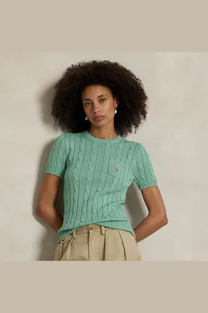 Ralph Lauren Maglia a maniche corte lavorata a trecce