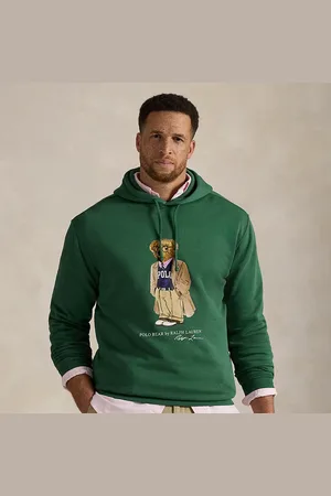 Ralph Lauren Taglie Plus - Felpa con cappuccio Polo Bear