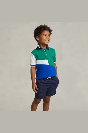 Ralph Lauren Short da rugby in cotone con coulisse