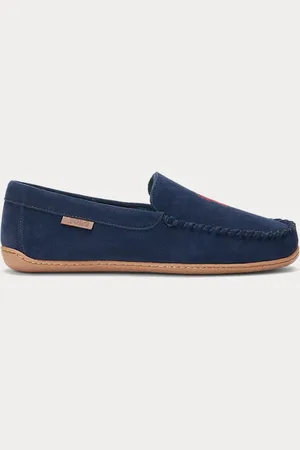 Ralph Lauren Pantofole Brenan in camoscio
