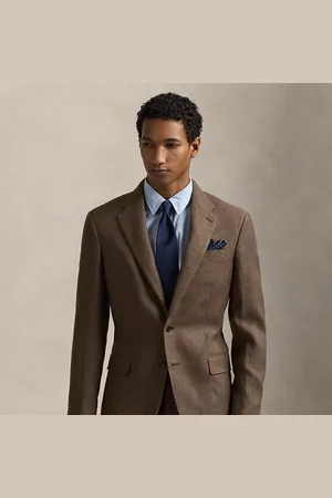 Ralph Lauren Giacca Polo Tailored in lino e dobby
