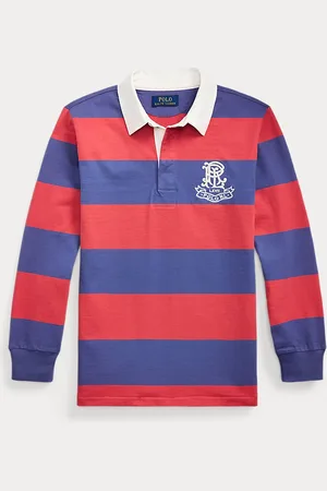 Ralph Lauren Maglia da rugby a righe con stemma