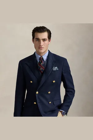 Ralph Lauren Giacca Polo Tailored in dobby di lino