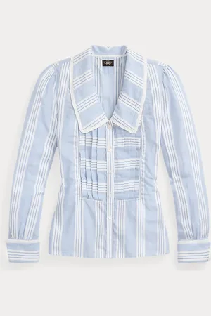 Ralph Lauren Camicetta fil-à-fil a righe con fiocco