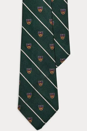 Ralph Lauren Cravatta Club in reps di seta vintage