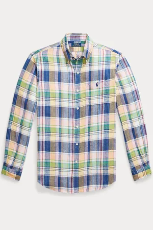 Ralph Lauren Camicia in lino scozzese Classic-Fit