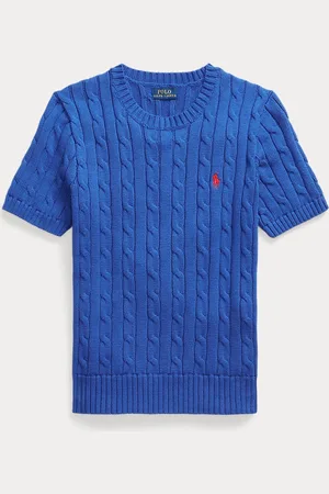 Ralph Lauren Maglia a trecce a maniche corte