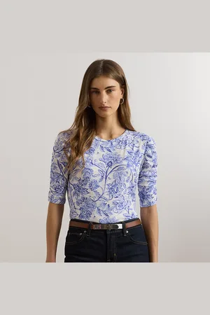 Ralph Lauren Maglietta in jersey irregolare a fiori