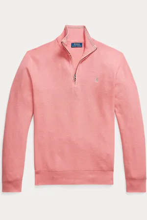 Ralph Lauren Maglia in piqué di cotone con cerniera