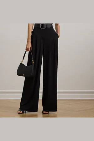 Ralph Lauren Pantaloni a gamba larga con pieghe