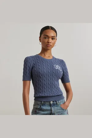Ralph Lauren Maglia a maniche corte lavorata a trecce