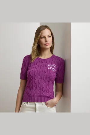 Ralph Lauren Maglia a maniche corte lavorata a trecce