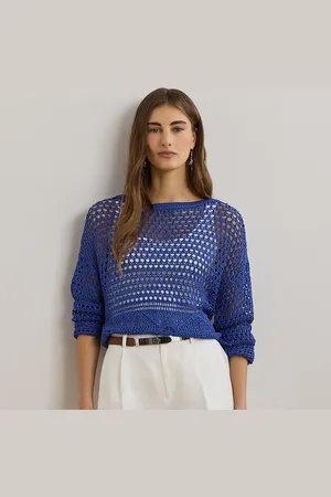 Ralph Lauren Maglia in misto lino a pointelle